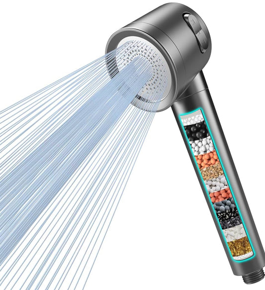 Shower head hard water filter