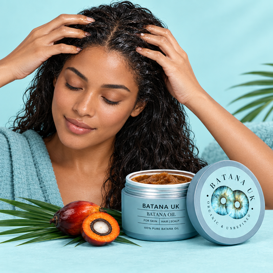 Revised Batana hair application using the supplied pot reference